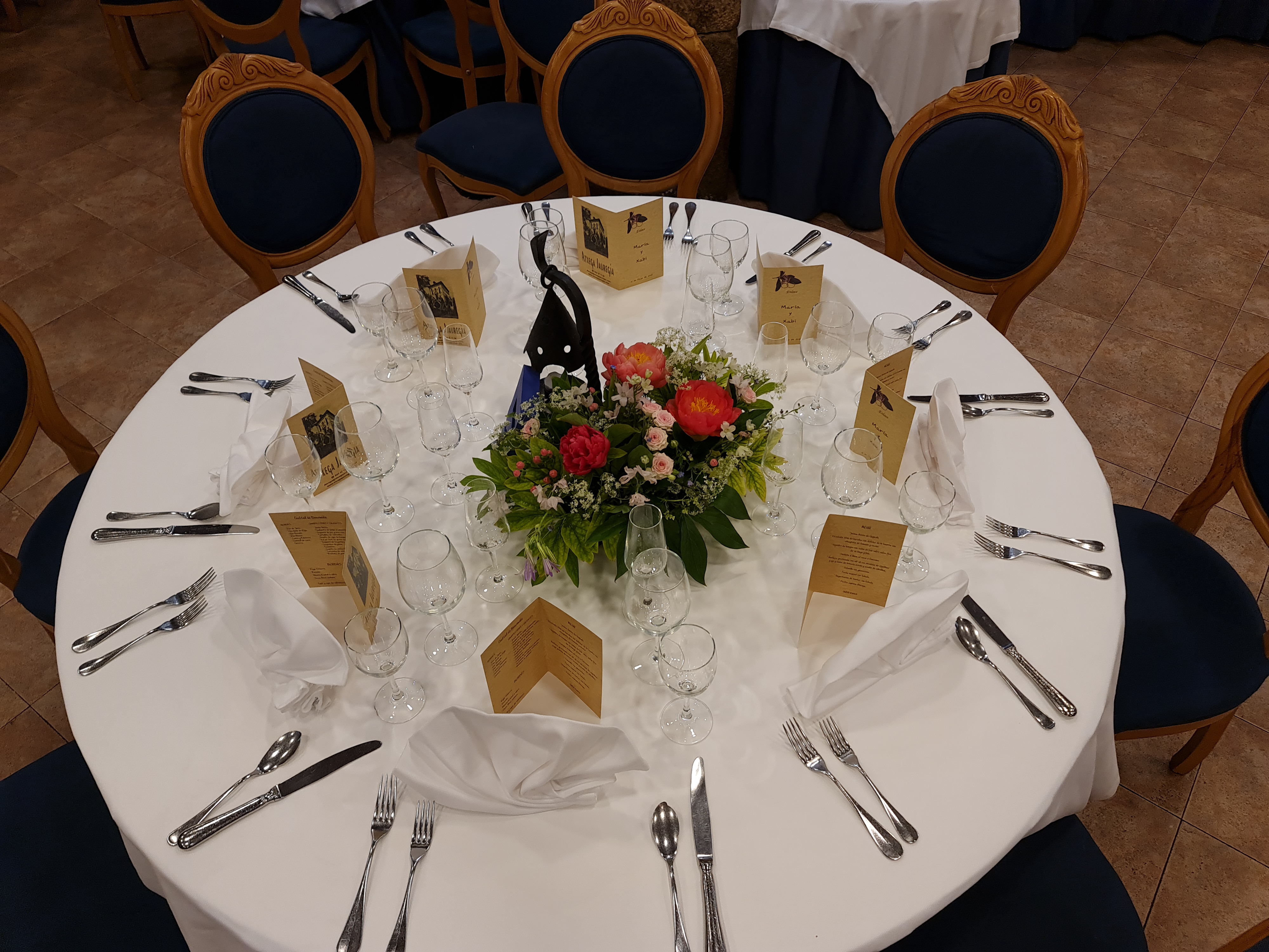 Decoracion mesa boda palacio Atxega Usurbil