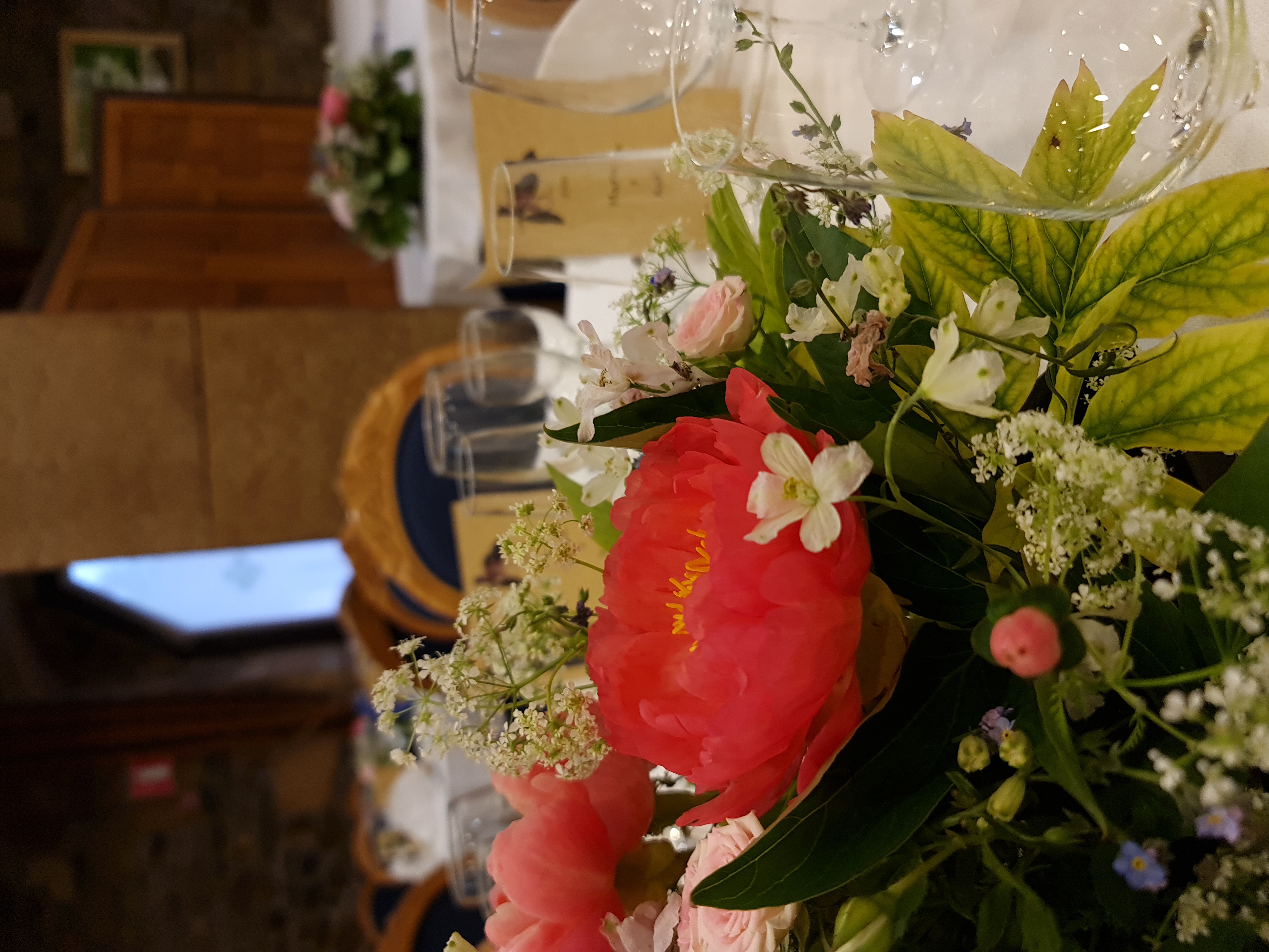 Decoracion floral boda en Atxega Jauregia Usurbil